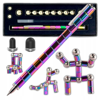 Multifunkčné Magnetické Pero DIY POLAR Fidget Pen s 3 náplňami